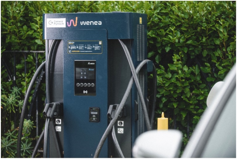 An example of Wenea's EV chargers