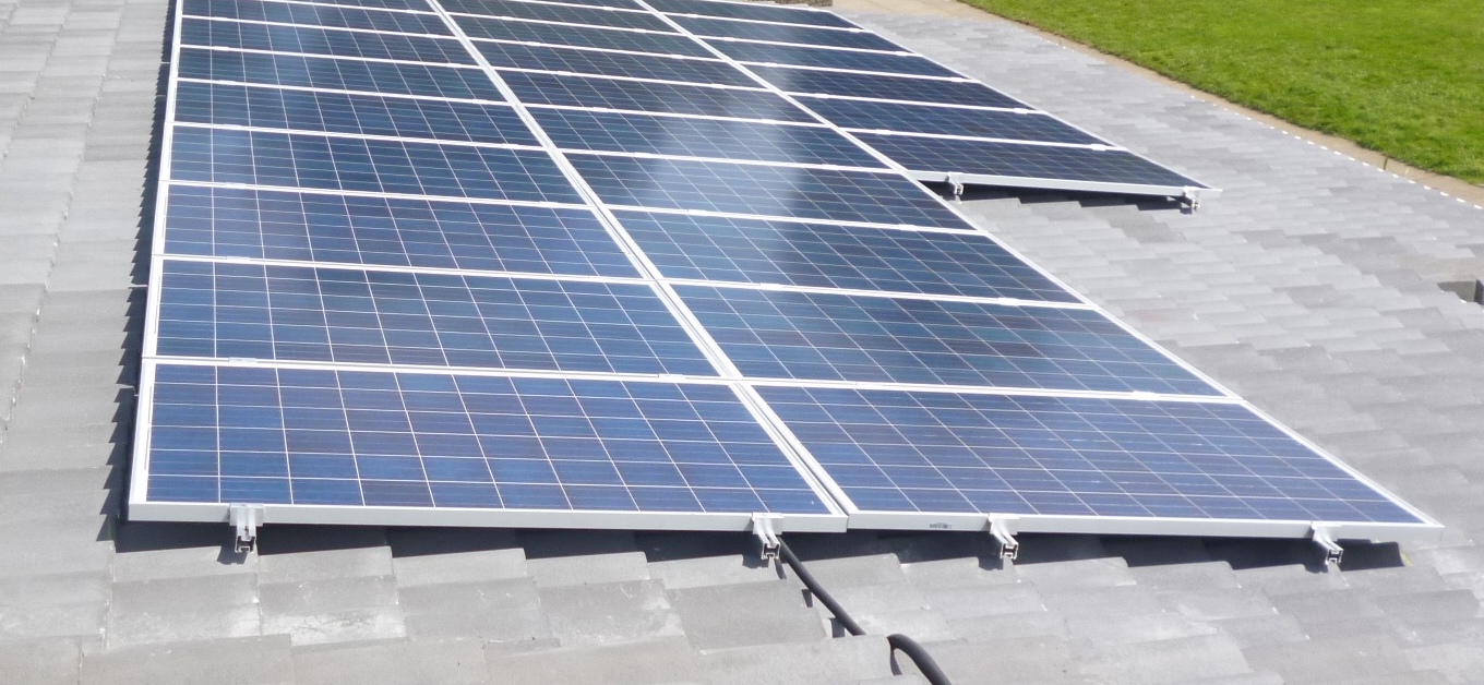 The solar PV panels are installed on council owned buildings