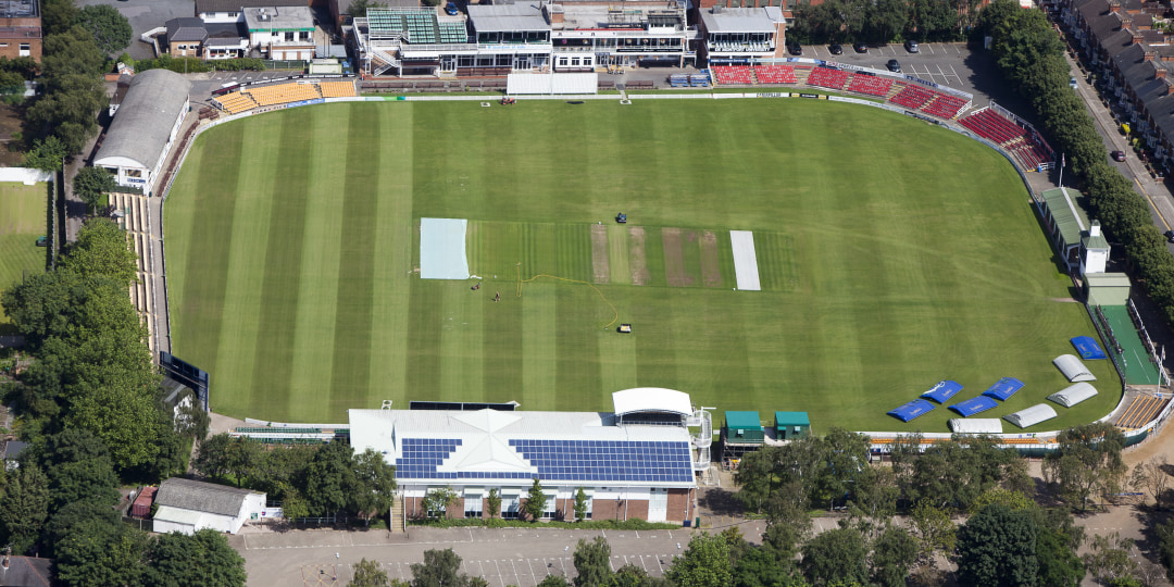 48 kWp Solar Panel system installed on the pavilion of Leicester County Cricket Club
