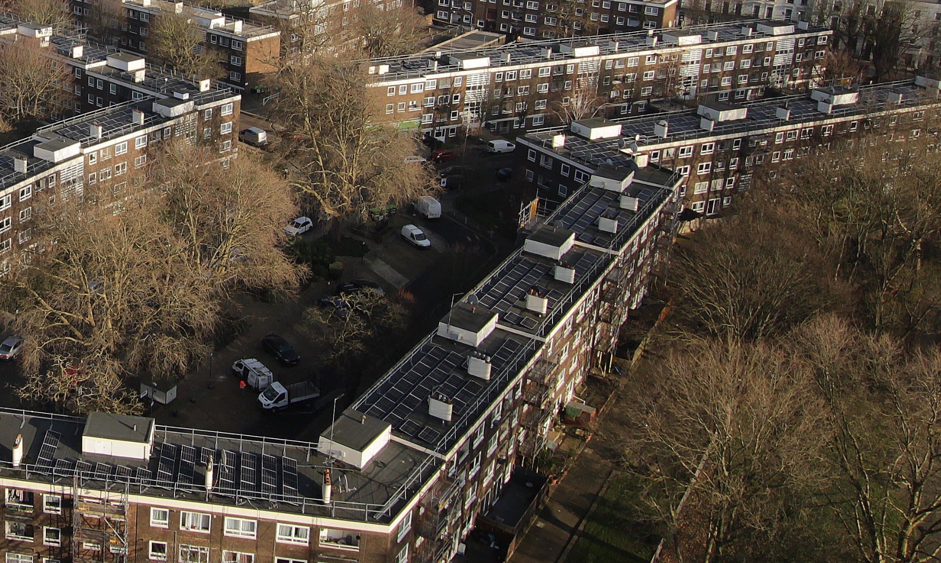 Solar installed on council housing at York Way
