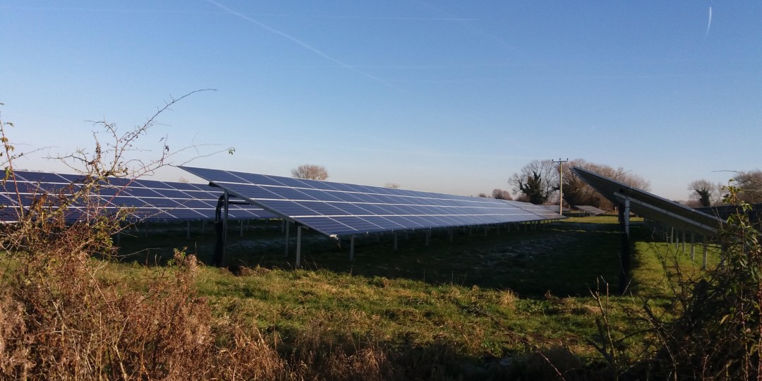 The 4.8 MW solar PV system at Common Farm in the Borough of Swindon in Wiltshire